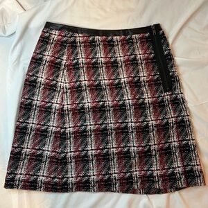 Halogen Wool blend plaid skirt | 6P